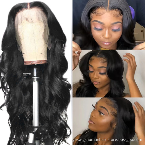 Yeswigs Body Wave Raw Brazilian Cuticle Aligned Virgin Human Hair Full Hd Lace Front Wig Pre Plucked Human Hair For Black Women